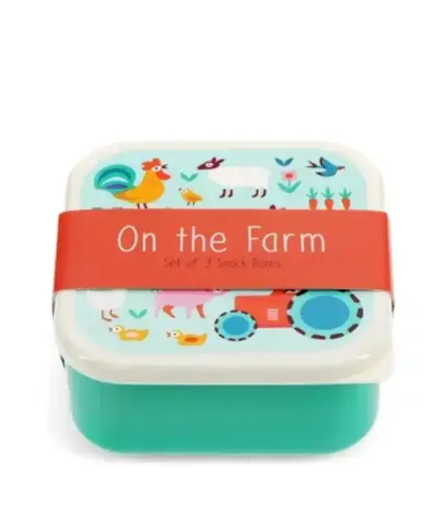 Snack boxes  (set van 3) Farmyard
