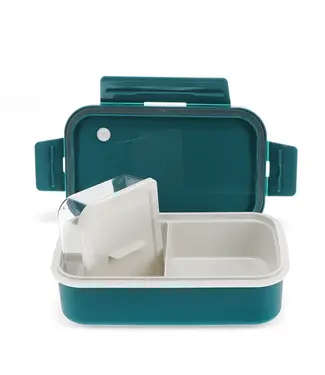 Dubbelwandige thermos Lunchbox met vakjes Blue
