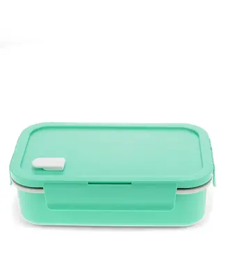 Dubbelwandige thermos Lunchbox met vakjes Aqua