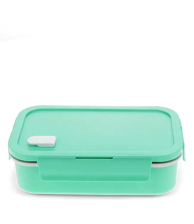 Dubbelwandige thermos Lunchbox met vakjes Aqua