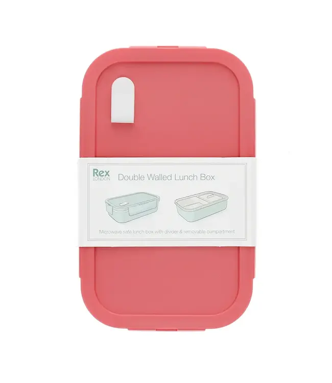 Dubbelwandige thermos Lunchbox met vakjes Rose Pink