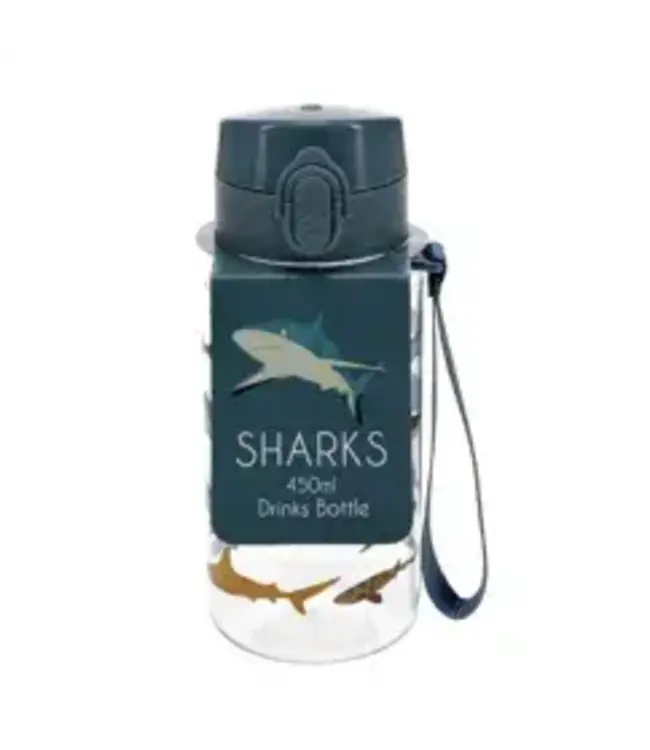 Drinkfles met sportdop 450ml Sharks