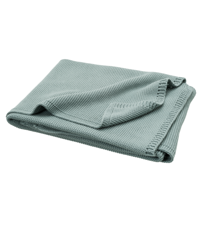 Fresk Fresk gebreide wiegdeken Bio katoen  80 x 100 cm effen Chinoise Green