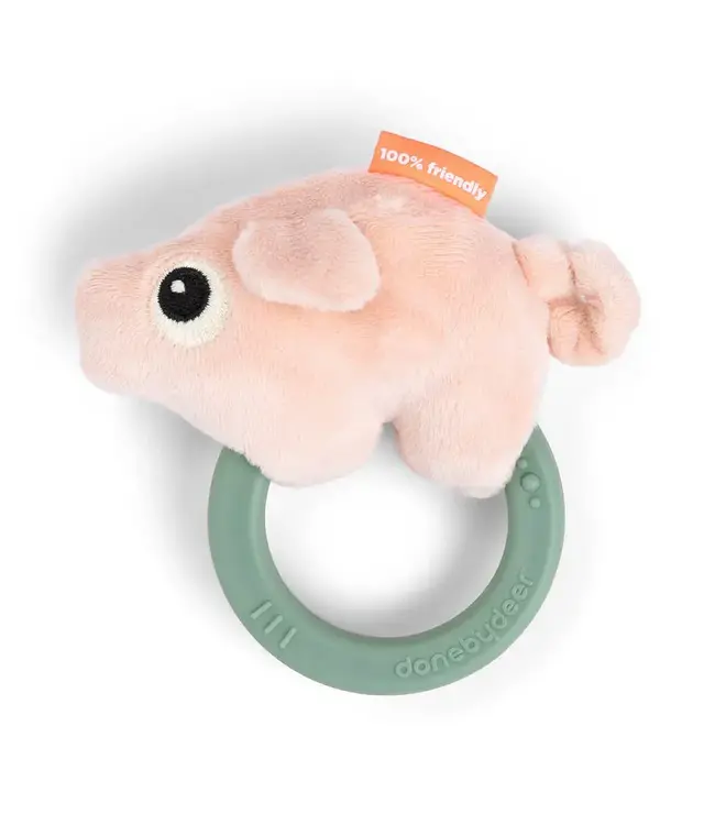 Done by Deer Sensory rattle with teether - Pigee
