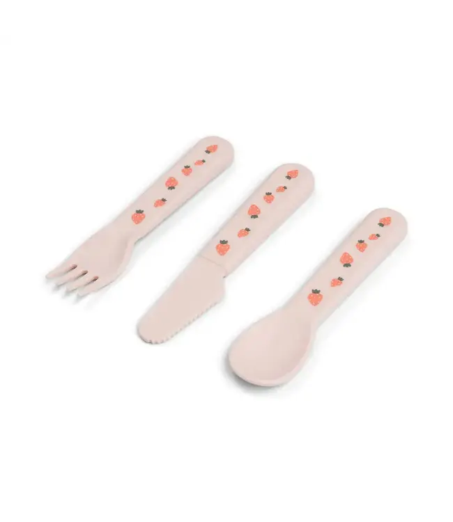 Done by Deer Foodie cutlery set - Tiny Farm Blush