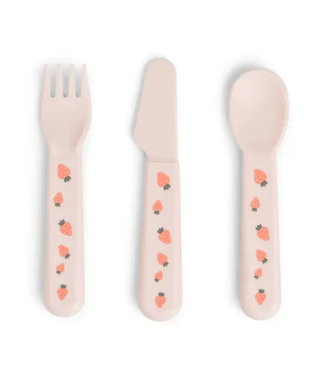 Done by Deer Foodie cutlery set - Tiny Farm Blush