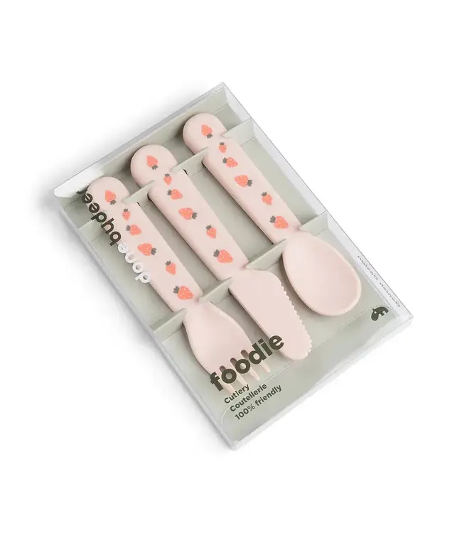 Done by Deer Foodie cutlery set - Tiny Farm Blush