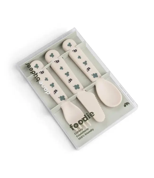 Done by Deer Foodie cutlery set - Tiny Farm Sand