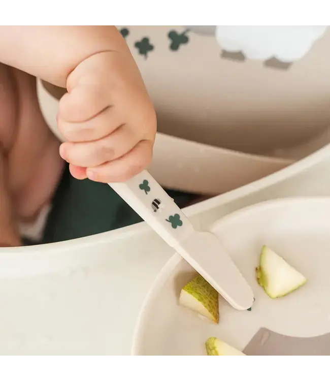 Done by Deer Foodie cutlery set - Tiny Farm Sand