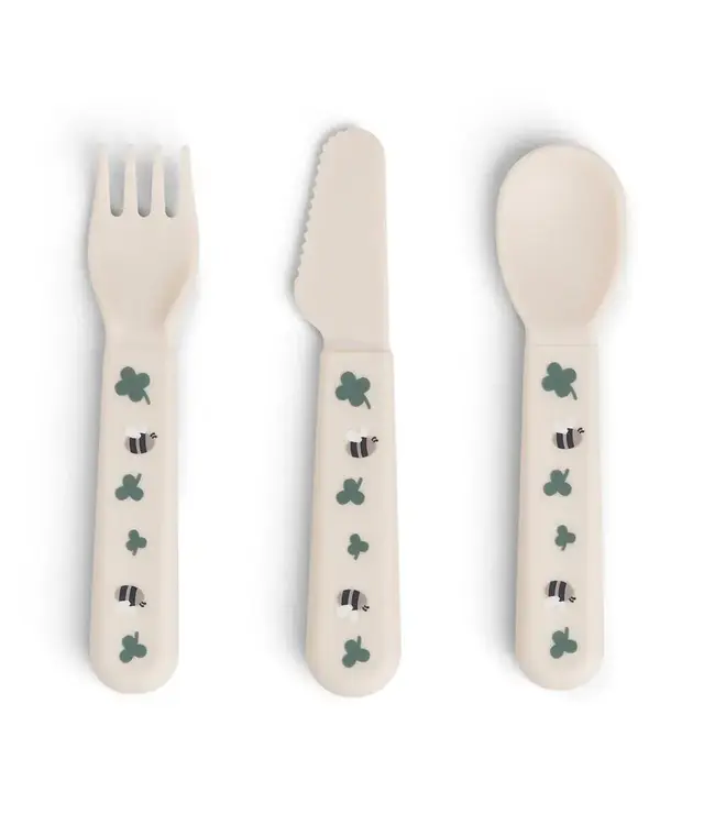 Done by Deer Foodie cutlery set - Tiny Farm Sand