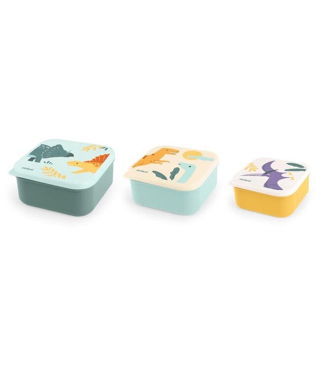 Miniland Snack boxes  (set van 3) Jurassic