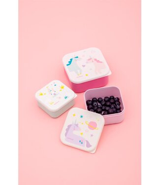 Miniland Snack boxes  (set van 3) Fantasy Unicorn
