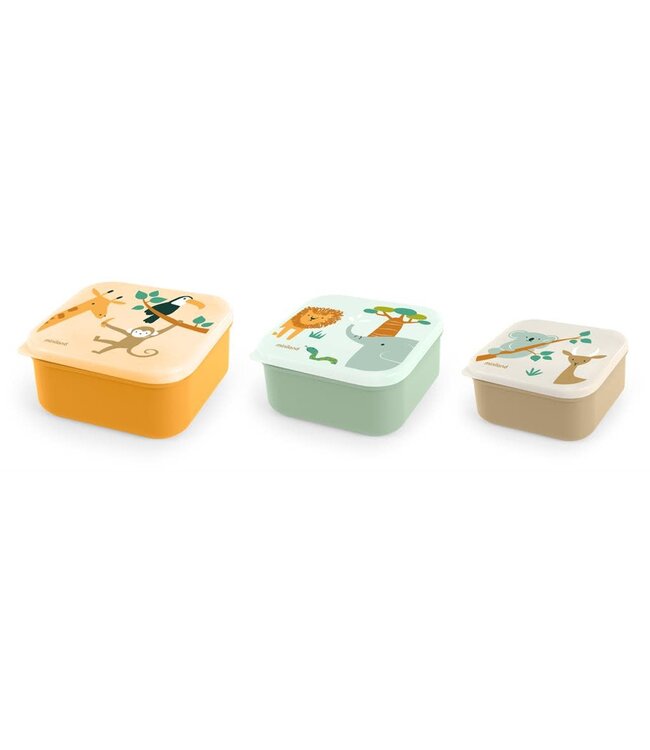 Miniland Snack boxes  (set van 3) Jungle