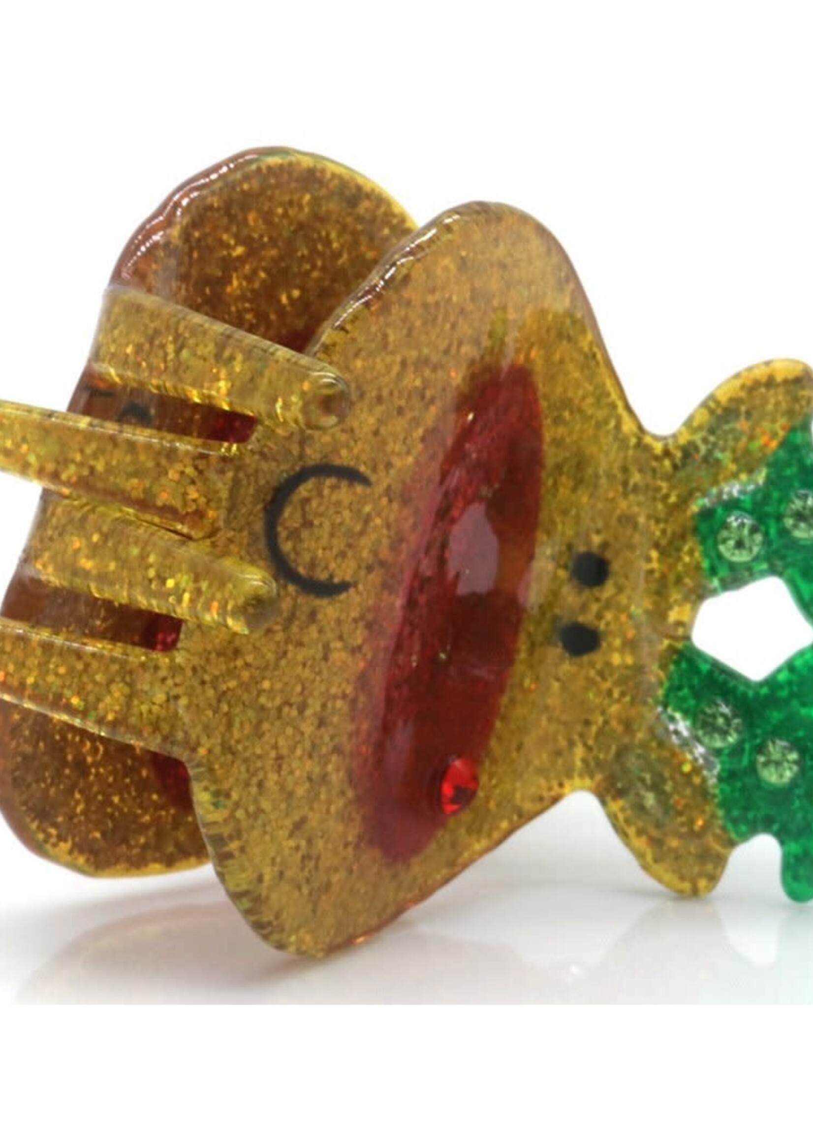 Haar clip Kerst Rendier- 4cm