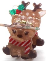 Haar clip Kerst Rendier Sjaal- 4cm