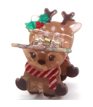 Haar clip Kerst Rendier Sjaal- 4cm