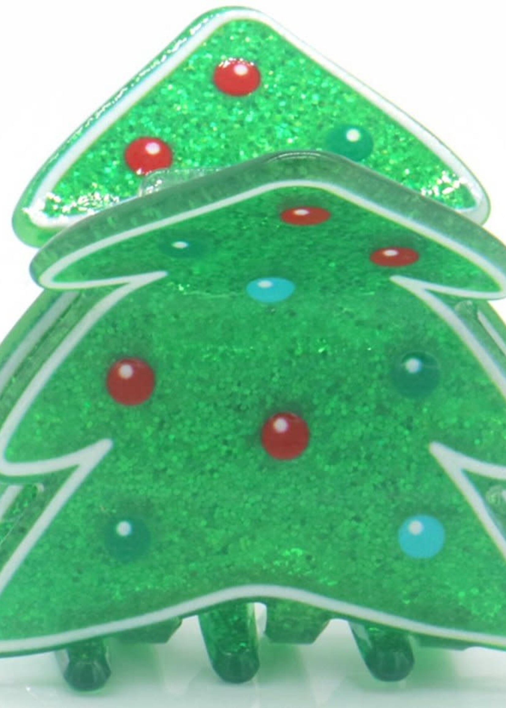 Haar clip Kerst Kerstboom - 4cm