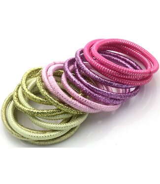 Glitter elastiekjes 18 st