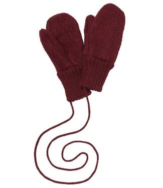 Disana Handschoenen gekookte GOTS wol Cassis
