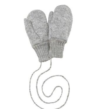 Disana Handschoenen gekookte GOTS wol Grey
