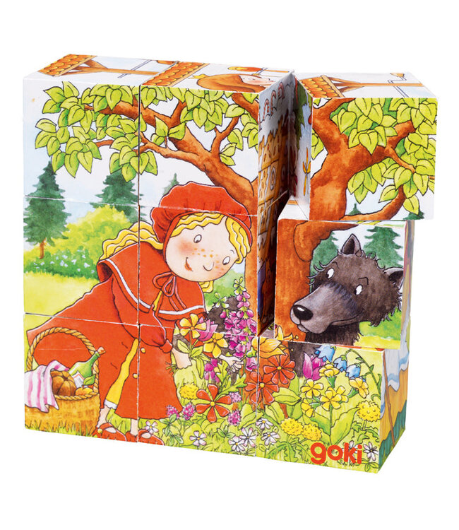 Houten Blokpuzzel- Sprookje
