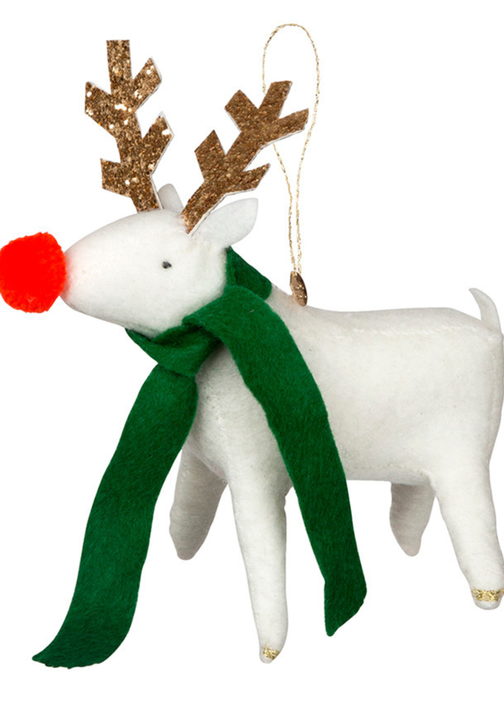 Reindeer Organic felt tree decoration