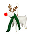 Reindeer Organic felt tree decoration