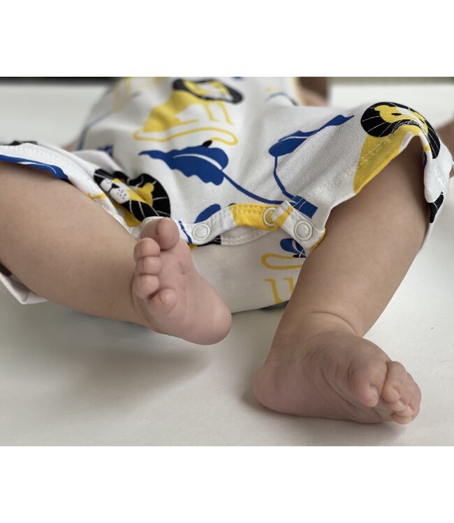 Onesie zonder mouwen GOTS Jersey Katoen Jungle