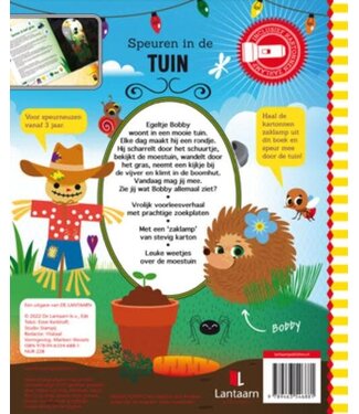 Speuren in de tuin - Zoek-en voorleesboek met kartonnen zaklamp