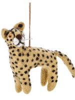 Felt so good Kersthanger Larry the Leopard- Handmade & Biodegradable