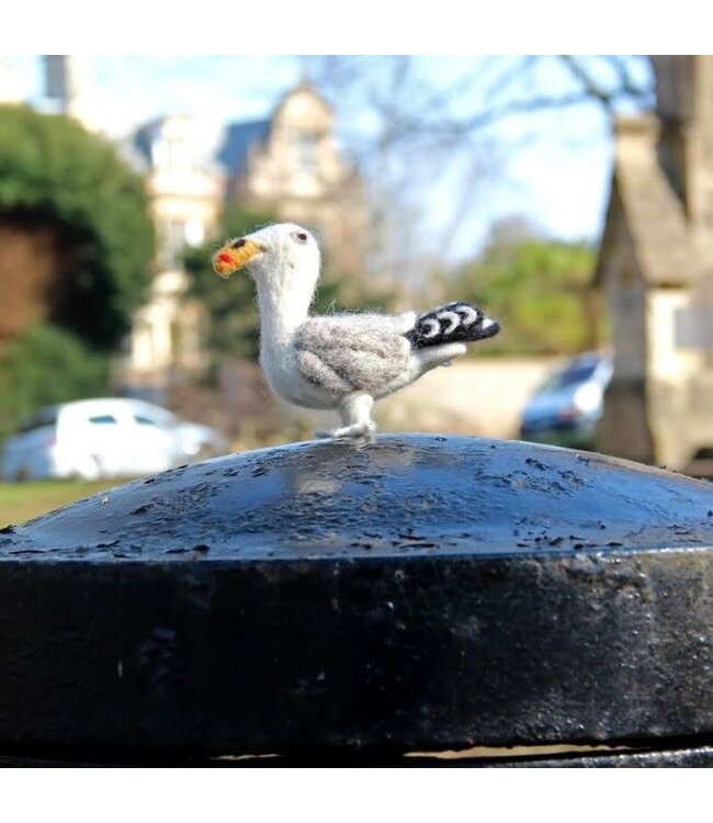 Felt so good Kersthanger Seagull - Handmade & Biodegradable