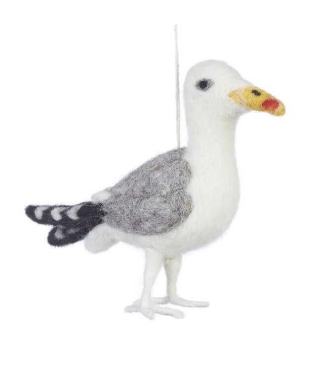 Felt so good Kersthanger Seagull - Handmade & Biodegradable