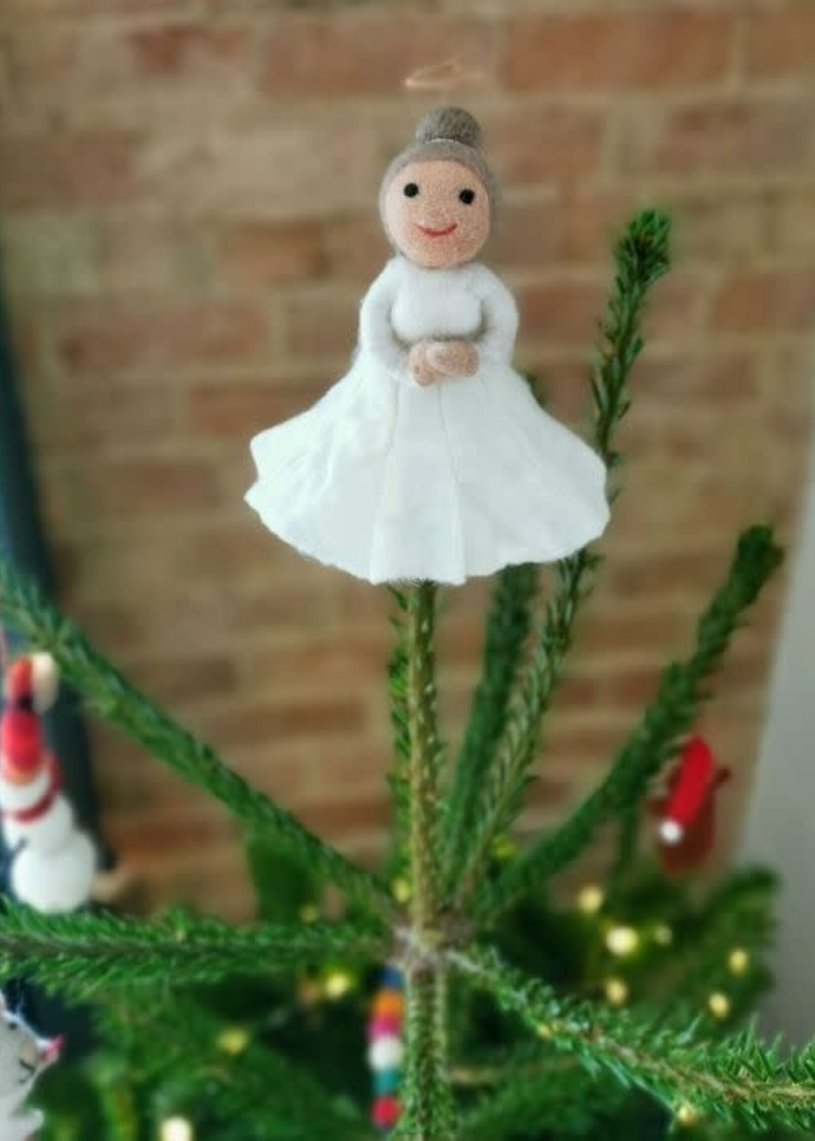 Felt so good Kerst Tree Topper Engel- Handmade & Biodegradable