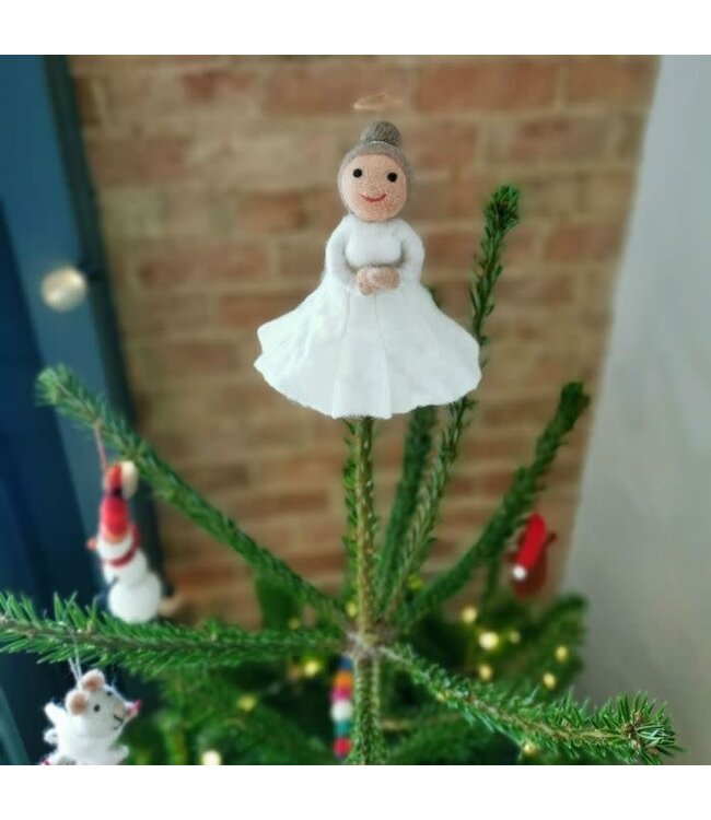Felt so good Kerst Tree Topper Engel- Handmade & Biodegradable