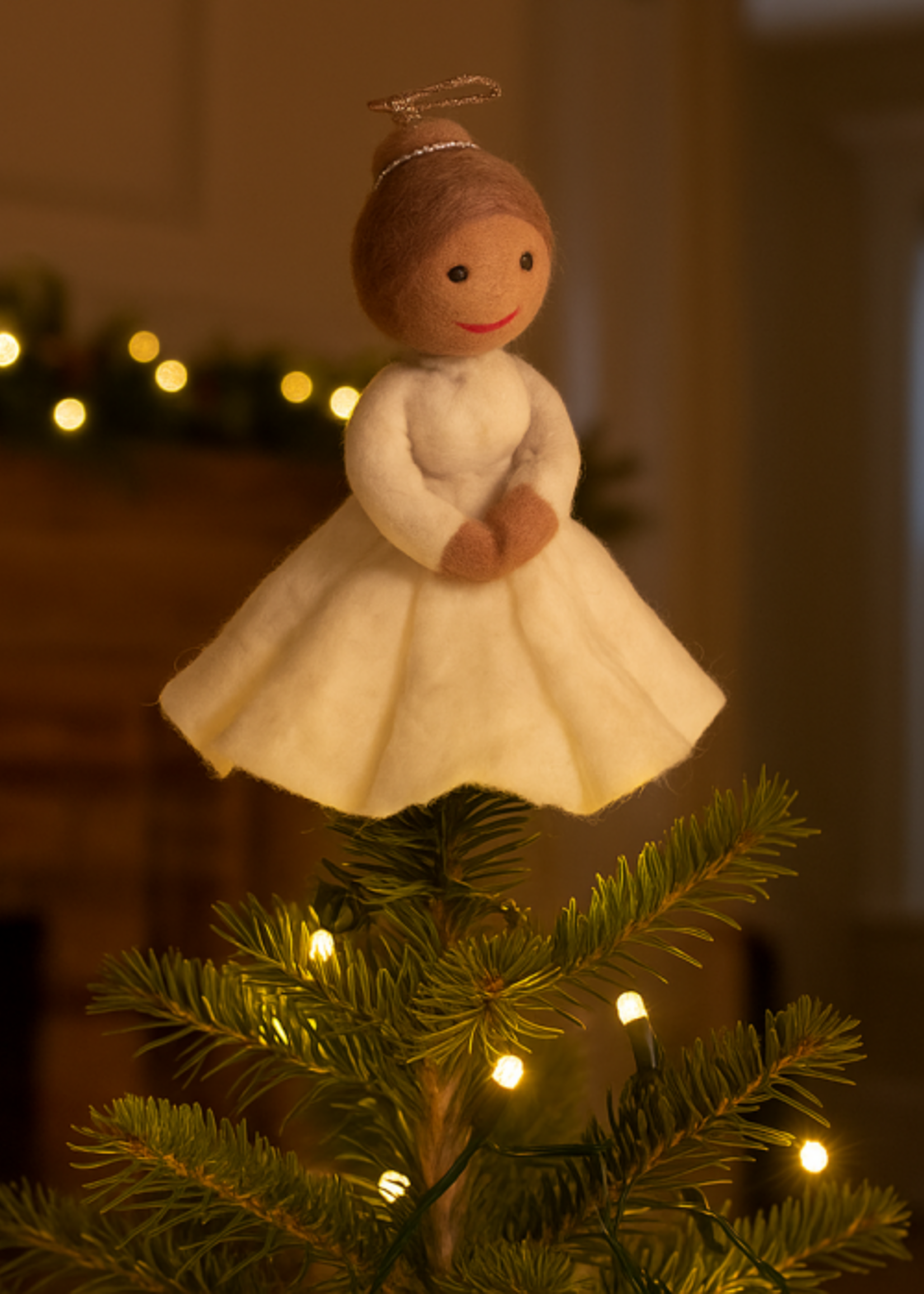 Felt so good Kerst Tree Topper Engel- Handmade & Biodegradable