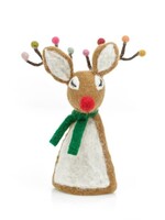 Felt so good Kerst Tree Topper Rudolph- Handmade & Biodegradable