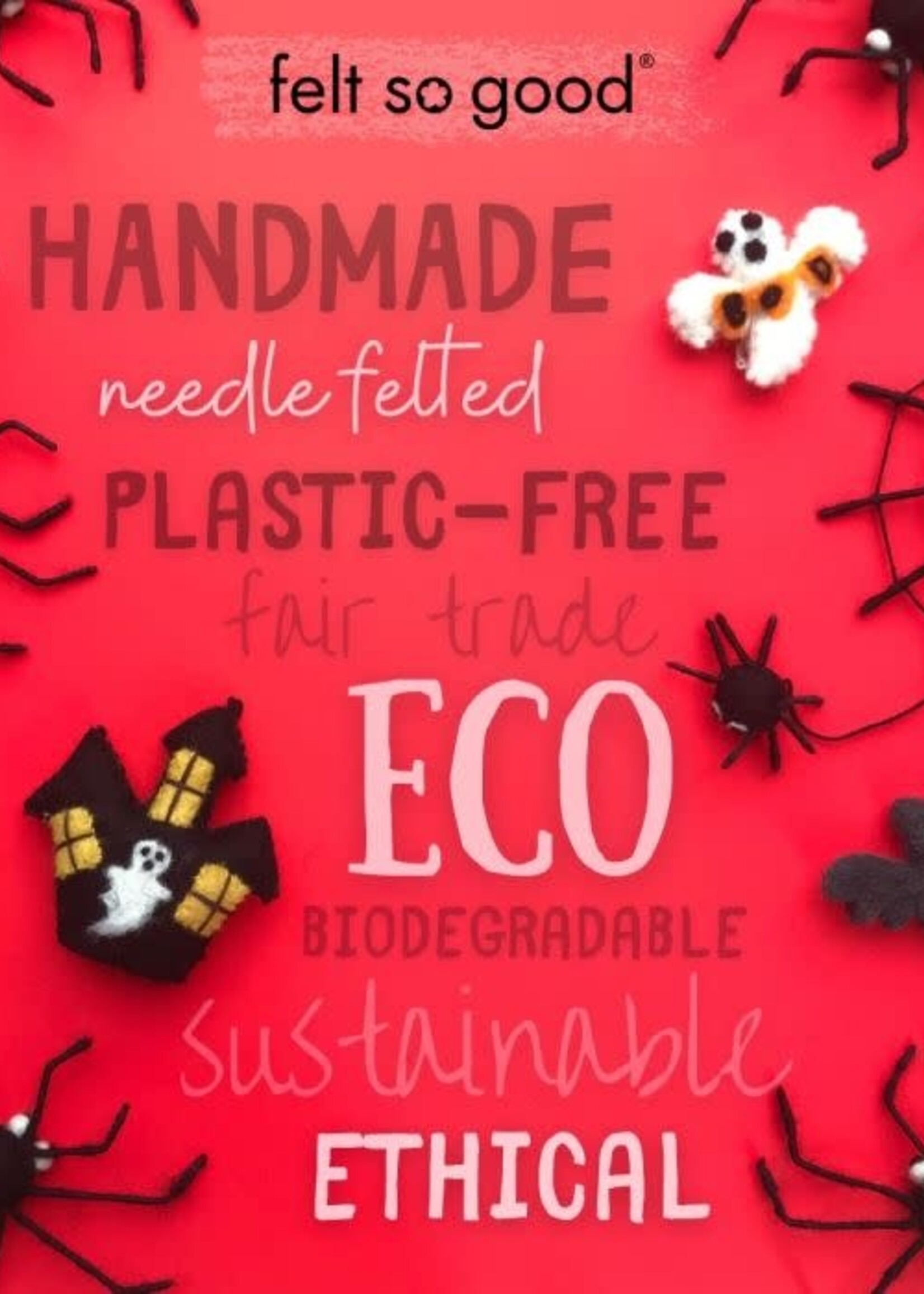 Felt so good Kersthanger Spin- Handmade & Biodegradable