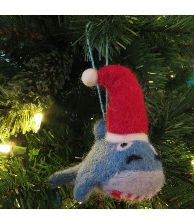 Felt so good Kersthanger Santa Jaws - Handmade & Biodegradable