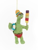 Felt so good Kersthanger Shellbert the Turtle - Handmade & Biodegradable