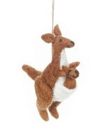 Felt so good Kersthanger Kangaroo & Baby - Fairtrade vilt