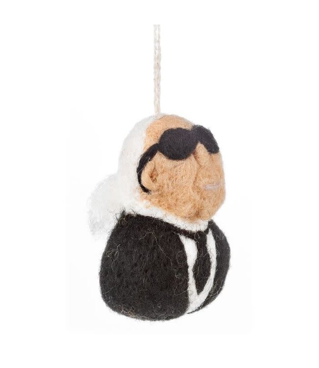 Felt so good Kersthanger Karl Lagerfeld - Handmade & Biodegradable