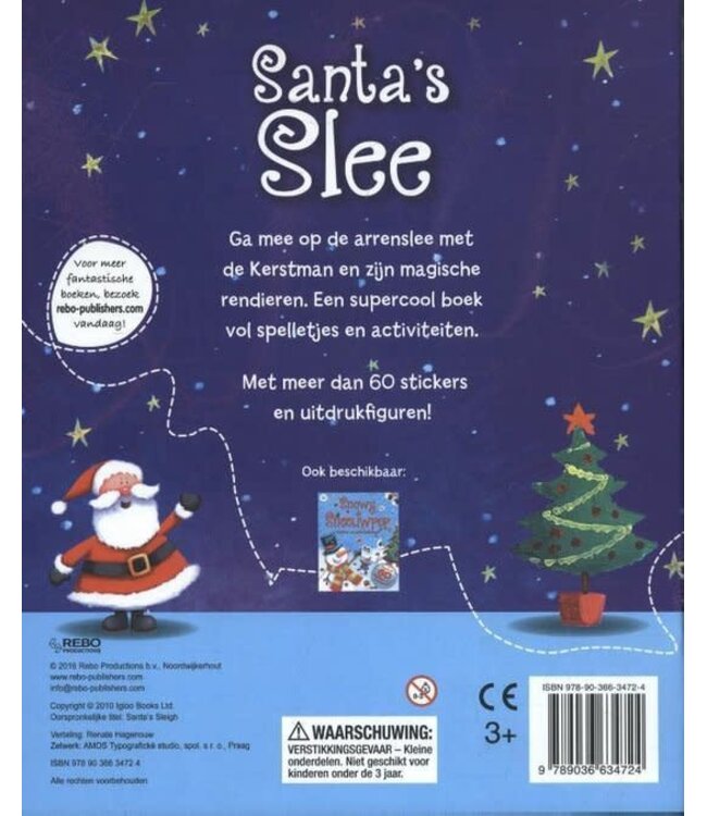 Santa's slee - Sticker- en activiteitenboek