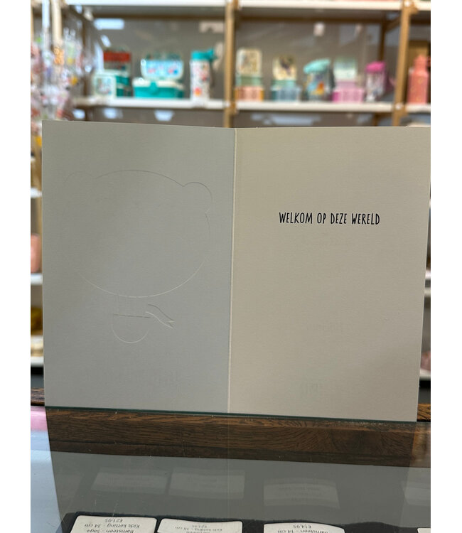 Hallmark Hallo jongetje/ Welkom op deze wereld -  Dubbele kaart