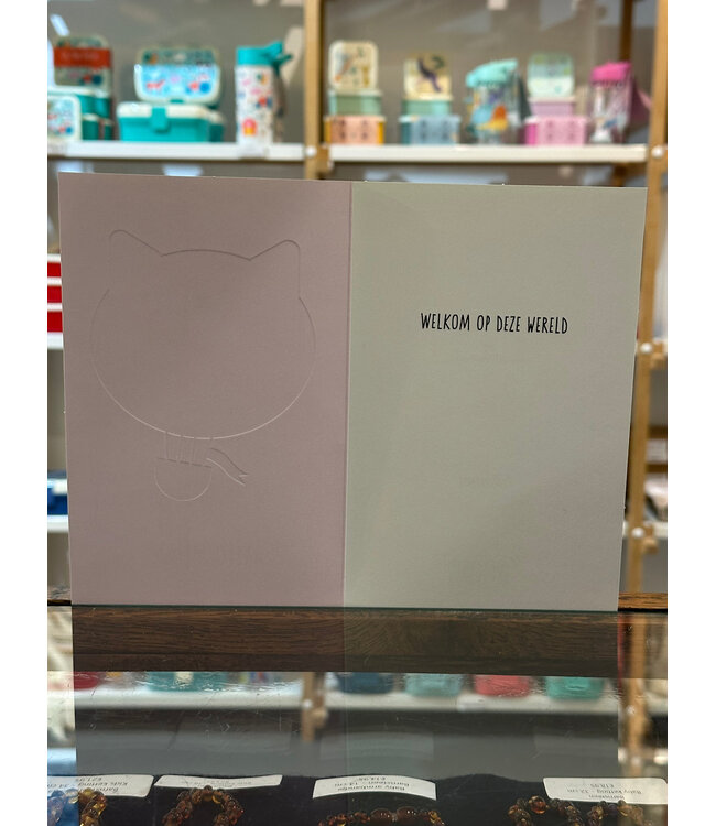 Hallmark Hallo meisje/ Welkom op deze wereld -  Dubbele kaart