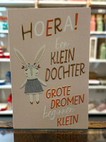 Hallmark Hoera! Een kleindochter -  Dubbele kaart Goudfolie