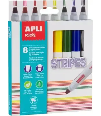 Stripes Stiften 8 stuks
