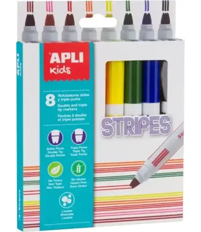 Stripes Stiften 8 stuks