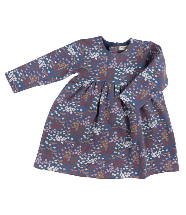 Pigeon Cosy winter dress  GOTS Meadow Night Blue