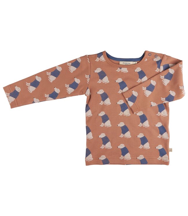 Pigeon T-shirt lange mouwen GOTS Katoen Labrador Macaroon
