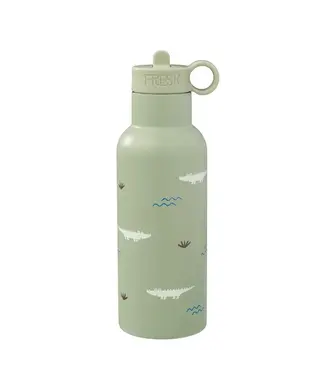 Fresk Fresk Nordic Thermosfles met twee doppen Crocodile, 500 ml dubbelwandig roestvrij staal